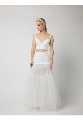 PO-PC75-150J A-Linien-Petticoat, ultraleicht – Ivory ()