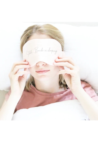 Schlafmaske für die Braut "Shhh... Bride is sleeping" 