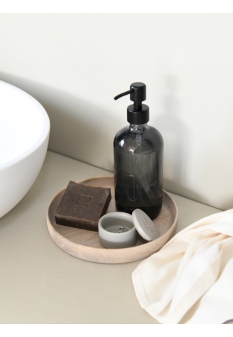 Leeff 18372 Handseife Glasflasche Fabulous Fig Grau