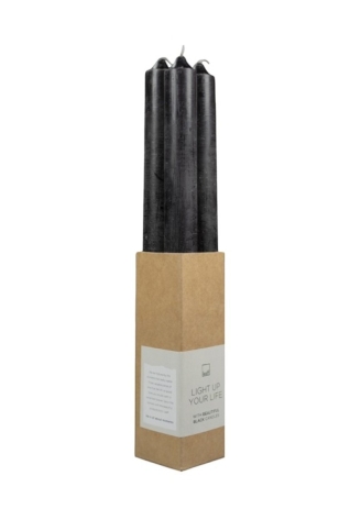 Leeff 18426 Stabkerzen Dewi Schwarz ()