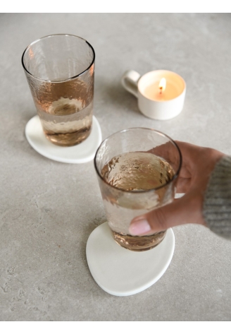 Leeff 18656 Trinkglas Demi Braun