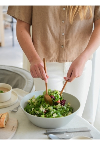 Leeff 18696 Salatbesteck Charlot Roségold