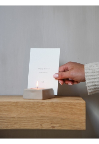 Leeff 18697 Kartenetui-Set Cindy – Genieße jeden Moment Taupe