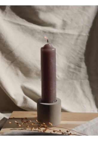 Leeff 18723 Große Kerzen Geschenkset Brian Taupe