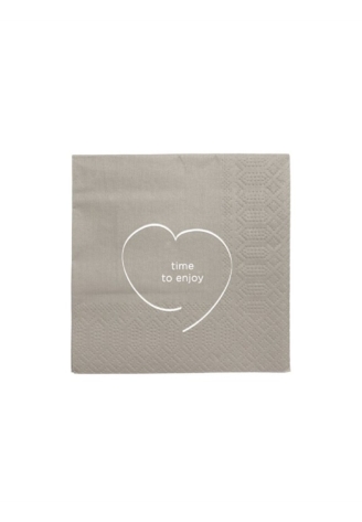 Leeff 18762 Servietten – Time to enjoy Taupe ()