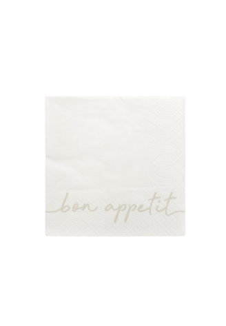 Leeff Servietten 18763 Bon Appetit Weiß ()