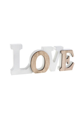 Letters LOVE Stand Natural