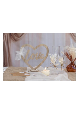 Decoration LOVE Stand Natural ()