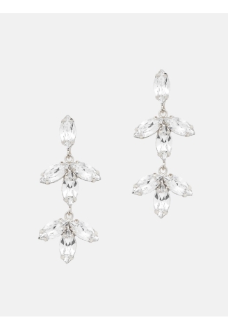Abrazi Notch Swarovski Ohrringe Silber ()