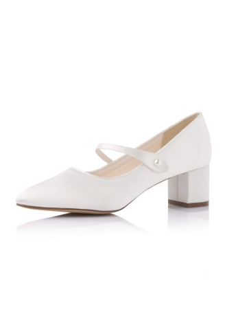 Rainbow Club Abbi Ivory Satin Brautschuhe ()