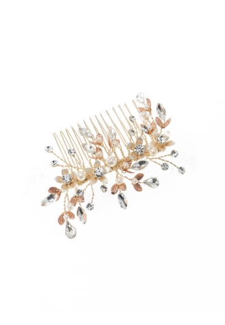 Poirier Haarkamm Hochzeit BB-438 Gold