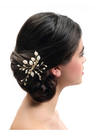 Poirier Haarkamm Hochzeit BB-444 Gold ()
