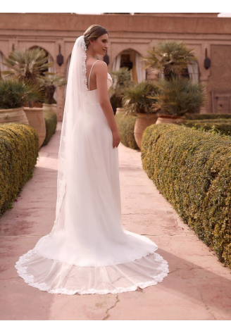 Bianco Evento S535 – Brautschleier Ivory, 250 cm ()