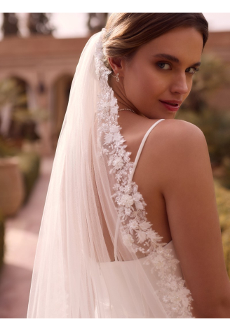 Bianco Evento S535 – Brautschleier Ivory, 250 cm
