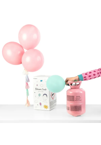 PartyDekoHeliumtank Rosa