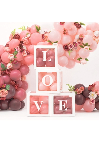 PartyDeko Ballonboxen Love