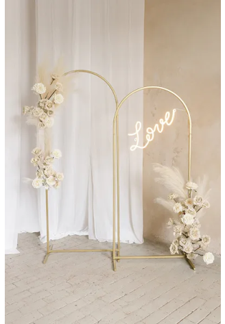 PartyDeko Backdrop Ständer Gold