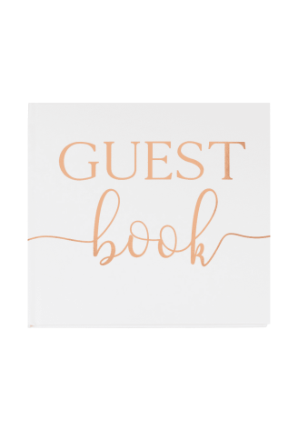Ginger Ray BR-336 Hochzeitsgästebuch Rose Gold Foil