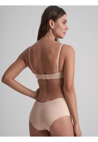 BYE BRA Low Back Mid Waist Brief Beige ()