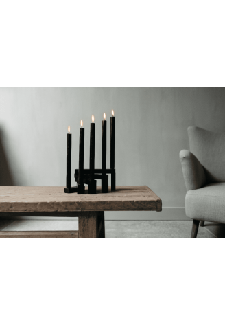 Leeff 18239 Coen Kerzenständer Schwarz ()