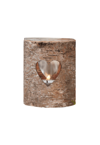 Ginger Ray CW-228 Rustic Country Herz Teelicht Kerzenhalter Holz