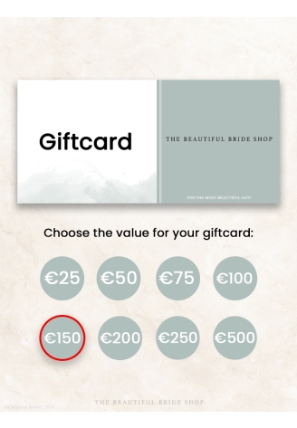 The Beautiful Bride Shop Geschenkgutschein €150