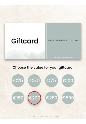 The Beautiful Bride Shop Geschenkgutschein €200