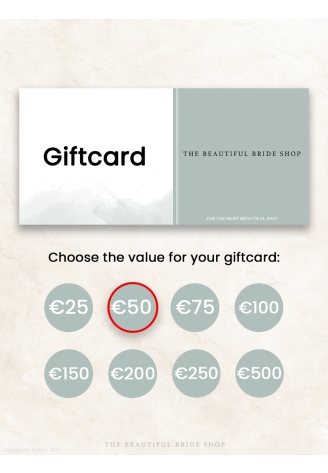 The Beautiful Bride Shop Geschenkgutschein €50
