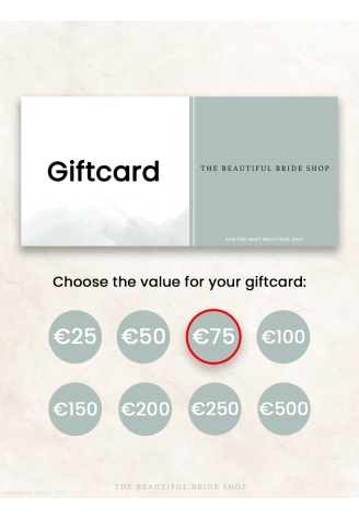 The Beautiful Bride Shop Geschenkgutschein €75