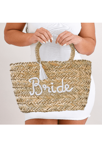 Ginger Ray HEN-140 Bride Geflochtene Weidentasche Quasten ()