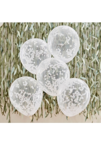 Ginger Ray BAB-125 Botanical Baby Konfetti-Ballons