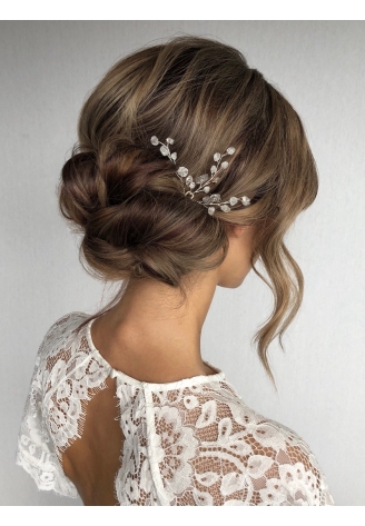 Sally Jane Bridal Lotis Haarnadeln Transparent Silber ()