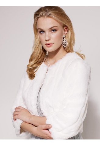 LILLY 09-3186-CR Bolero Kunstpelz ()