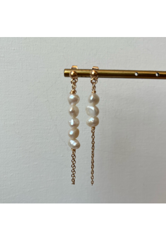 Sally Jane Bridal Muse Earrings Gold