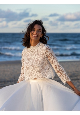 Novias Elvie Bolero aus Spitze ()