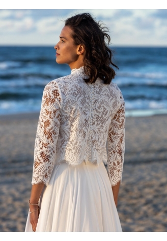 Novias Elvie Bolero aus Spitze