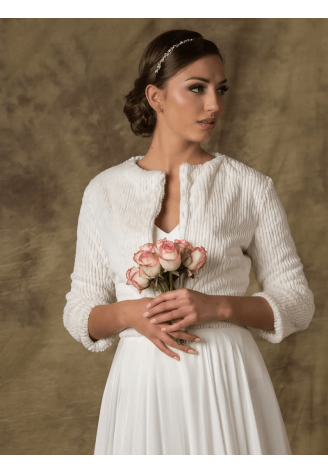 Novias FRESIA Kunstfelljacke Elfenbein ()