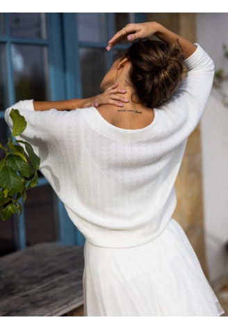 Novias TESSA Pullover Elfenbein