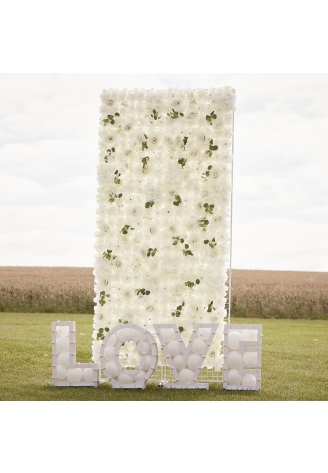 Ginger Ray PAMA-101 Weiß Rosen Backdrop ()