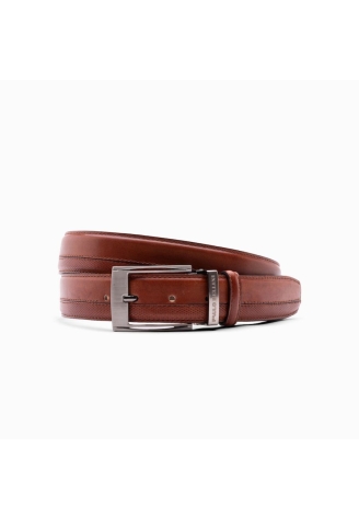 Paulo Bellini Fasano Gürtel Leder Cognac Grav 1000