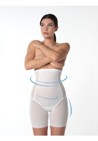 Poirier MP-50 High Waist Control Short Ivory ()