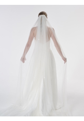 Poirier S47-300-1-Ivory Schleier - 300 cm