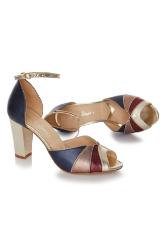 Rachel Simpson Brooke Navy-38 Brautschuhe Zweite Wahl