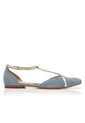 Rachel Simpson Bronte Brautschuhe Blau ()