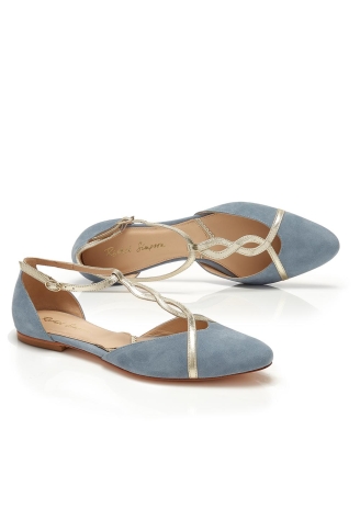 Rachel Simpson Bronte Brautschuhe Blau