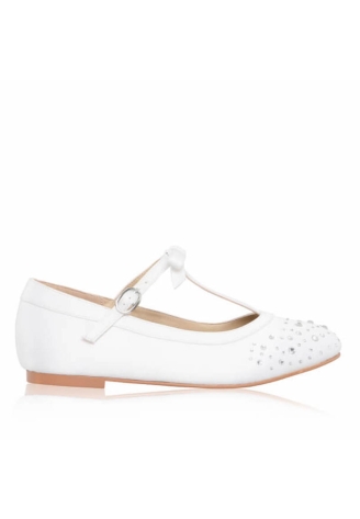 The Perfect Bridal Company Ruthie Weiß Kommunionschuhe ()