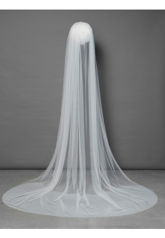 Poirier Schleier S12-300-1-SOFT-Weiß - 300 cm
