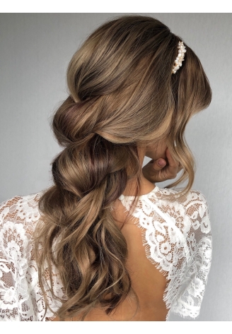 Sally Jane Bridal Sabrina Haarstreng Gold ()