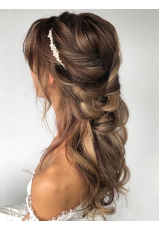 Sally Jane Bridal Sabrina Haarstreng Silber ()