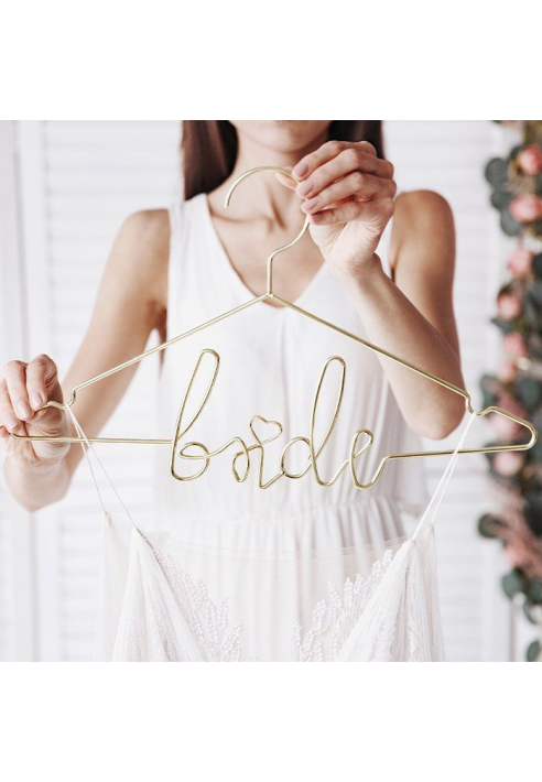 PartyDeko Metallbügel Bride Gold ()